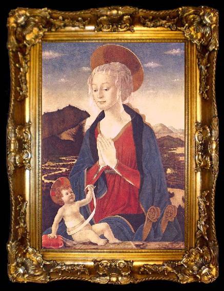 framed  Alesso Baldovinetti Madonna and Child, ta009-2